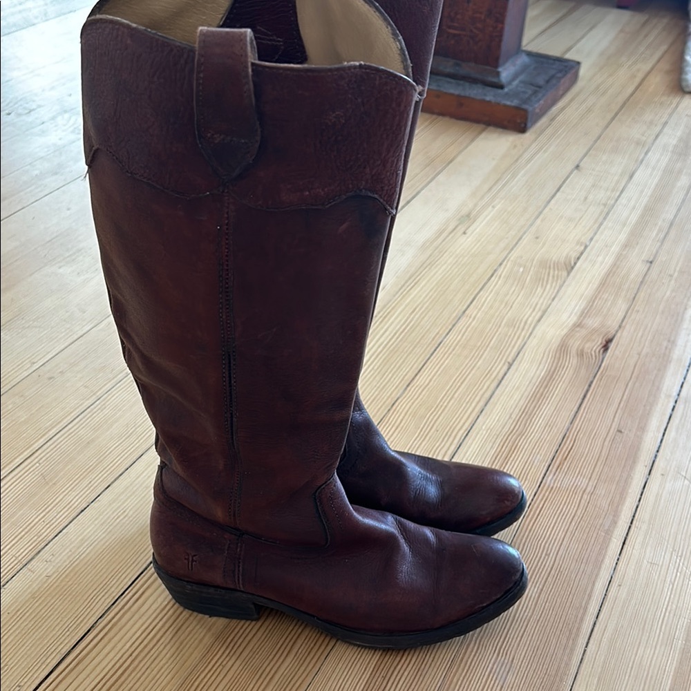 Frye Brown Leather Riding Boots